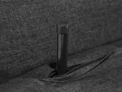 Beliani 1-Istuttava Vuodesohva Kangas Tummanharmaa Setten Clearance