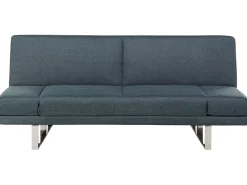 Beliani 2-Istuttava Vuodesohva Kangas Siniharmaa York Clearance