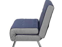 Beliani 1-Istuttava Vuodesohva Kangas Tummansininen Farris Cheap