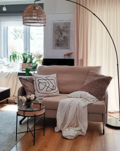 Beliani 2-Istuttava Vuodesohva Kangas Beige Belfast Outlet