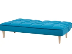 Beliani 3-Istuttava Vuodesohva Kangas Sininen Siljan Fashion