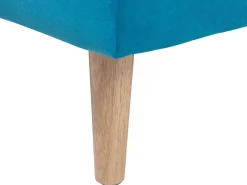 Beliani 3-Istuttava Vuodesohva Kangas Sininen Siljan Fashion