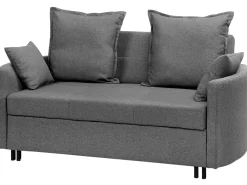 Beliani 2-Istuttava Vuodesohva Kangas Harmaa Hovin Store