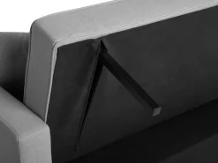 Beliani 3-Istuttava Vuodesohva Kangas Vaaleanharmaa Glomma Fashion