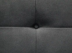 Beliani 3-Istuttava Vuodesohva Kangas Musta Florli Cheap