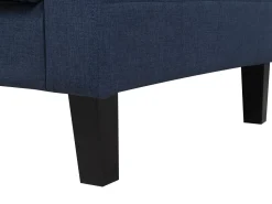 Beliani 3-Istuttava Vuodesohva Kangas Tummansininen Vehkoo Outlet