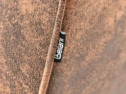 Beliani 3-Istuttava Vuodesohva Keinonahka Ruskea Derby Outlet