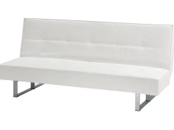 Beliani 3-Istuttava Vuodesohva Keinonahka Valkoinen Derby Clearance