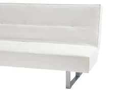 Beliani 3-Istuttava Vuodesohva Keinonahka Valkoinen Derby Clearance