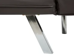 Beliani 3-Istuttava Vuodesohva Keinonahka Ruskea Bristol New