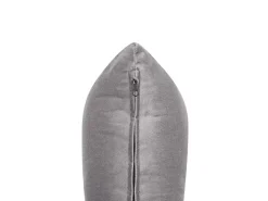 Beliani 2-Istuttava Vuodesohva Sametti Harmaa Vestfold Cheap