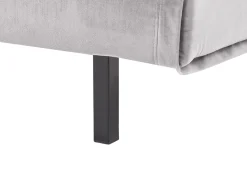 Beliani 2-Istuttava Vuodesohva Sametti Harmaa Vestfold Cheap