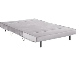 Beliani 2-Istuttava Vuodesohva Sametti Harmaa Vestfold Cheap