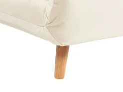 Beliani 1-Istuttava Vuodesohva Sametti Kermanvalkoinen Setten Best Sale