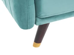 Beliani 3-Istuttava Vuodesohva Sametti Vaaleansininen Senja Hot