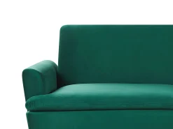 Beliani 3-Istuttava Vuodesohva Sametti Tummanvihrea Vettre Hot