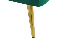 Beliani 3-Istuttava Vuodesohva Sametti Tummanvihrea Vettre Hot