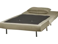 Beliani 1-Istuttava Vuodesohva Sametti Oliivinvihrea Farris Fashion