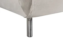 Beliani 1-Istuttava Vuodesohva Sametti Vaaleanharmaa Farris Shop