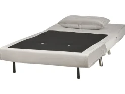 Beliani 1-Istuttava Vuodesohva Sametti Vaaleanharmaa Farris Shop