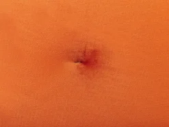 Beliani 3-Istuttava Vuodesohva Sametti Oranssi Lucan Fashion