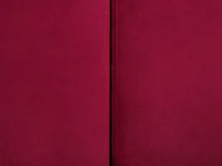 Beliani 3-Istuttava Vuodesohva Sametti Tummanpunainen Eina Discount