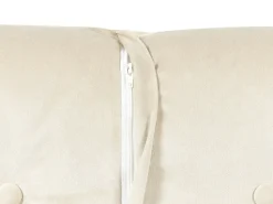 Beliani 1-Istuttava Vuodesohva Sametti Kermanvalkoinen Farris Online