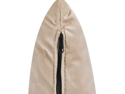 Beliani 3-Istuttava Vuodesohva Sametti Beige Lucan Flash Sale