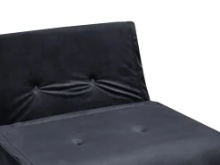 Beliani 1-Istuttava Vuodesohva Sametti Musta Vestfold Store