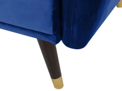 Beliani 3-Istuttava Vuodesohva Sametti Laivastonsininen Vimmerby Cheap