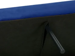 Beliani 3-Istuttava Vuodesohva Sametti Laivastonsininen Vimmerby Cheap