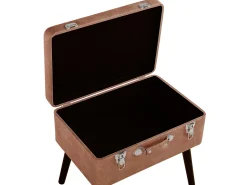 Beliani Jakkara Keinonahka Säilytystila Kullanruskea 52 X 36 Cm Mallard Outlet