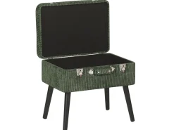 Beliani Jakkara Vakosametti Säilytystila Tummanvihrea 52 X 36 Cm Mallard Fashion