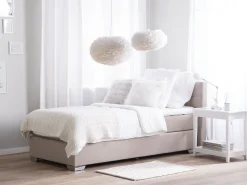 Beliani Jenkkisanky Kangas Beige 90 X 200 Cm Admiral Flash Sale