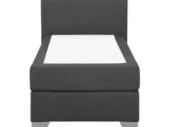 Beliani Jenkkisanky Kangas Tummanharmaa 90 X 200 Cm President New