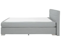 Beliani Jenkkisanky Kangas Vaaleanharmaa 140 X 200 Cm Admiral Fashion