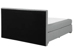 Beliani Jenkkisanky Kangas Vaaleanharmaa 140 X 200 Cm Admiral Fashion