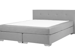 Beliani Jenkkisanky Kangas Vaaleanharmaa 180 X 200 Cm Consul Shop