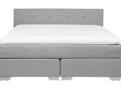 Beliani Jenkkisanky Kangas Vaaleanharmaa 180 X 200 Cm Consul Shop