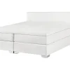 Beliani Jenkkisanky Keinonahka Valkoinen 180 X 200 Cm President Best