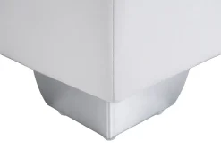 Beliani Jenkkisanky Keinonahka Valkoinen 180 X 200 Cm President Best