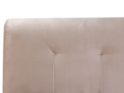 Beliani Jenkkisanky Sametti Beige 180 X 200 Cm Marquise Best