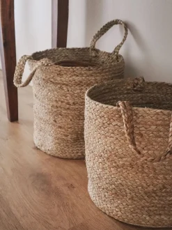 Beliani Juuttikori Hiekanruskea 2 Kpl Kaella Clearance