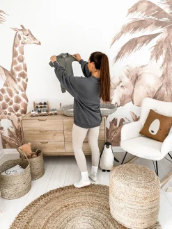 Beliani Juuttikori Hiekanruskea 2 Kpl Kaella Clearance