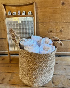 Beliani Juuttikori Hiekanruskea 2 Kpl Kaella Clearance