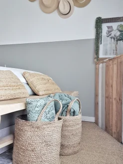 Beliani Juuttikori Hiekanruskea 2 Kpl Kaella Clearance