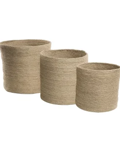 Beliani Juuttikori Hiekanruskea 3 Kpl Artigala Flash Sale