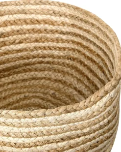 Beliani Juuttikori Luonnonvari/Beige 3 Kpl Kahu Fashion