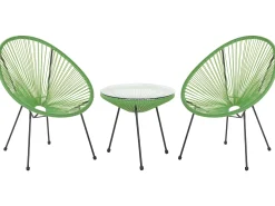 Beliani Kalustesetti Vihrea Poyta Ja 2 Tuolia Acapulco Ii Cheap