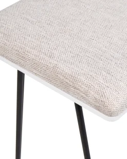 Beliani Kampauspoyta 4 Laatikkoa Led-Peili Usb-Portti Jakkara Valkoinen/Musta Soye Fashion